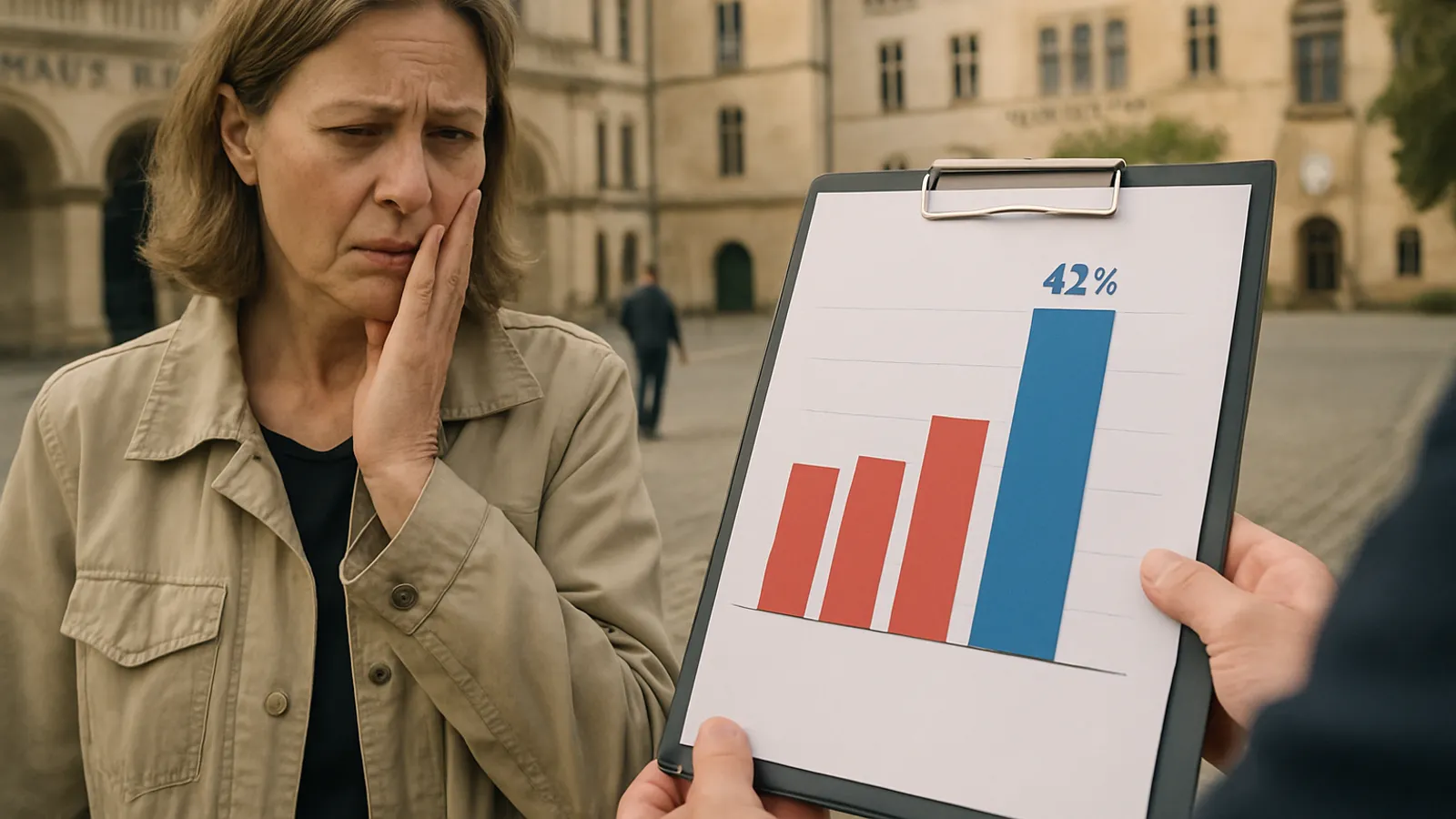 A poll puts the AfD in Saxony-Anhalt at 42%.