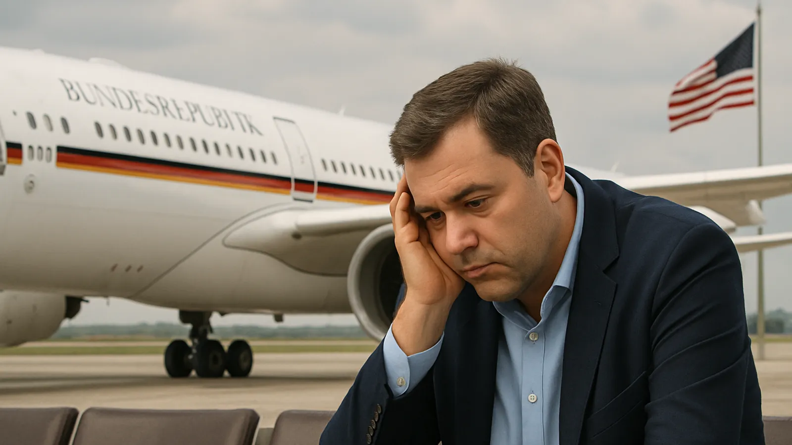 Schaden am Regierungsflieger: Klingbeil sitzt in den USA fest