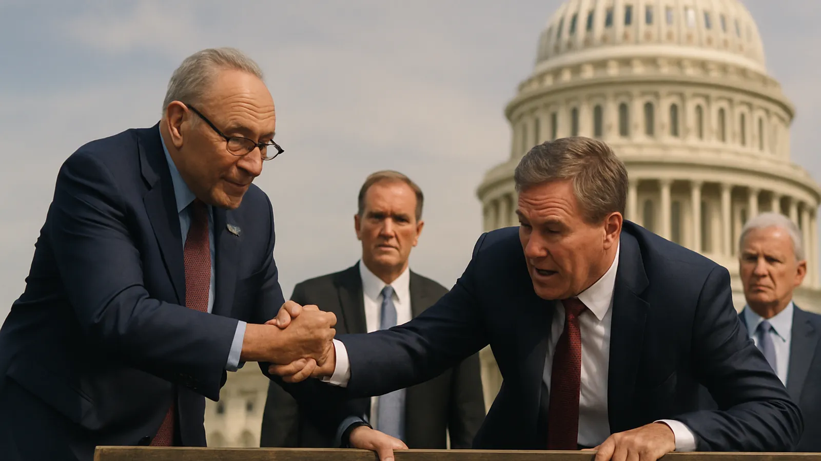 Schumer half den Republikanern, eine wichtige Hürde zur Abwendung eines Shutdowns zu nehmen.