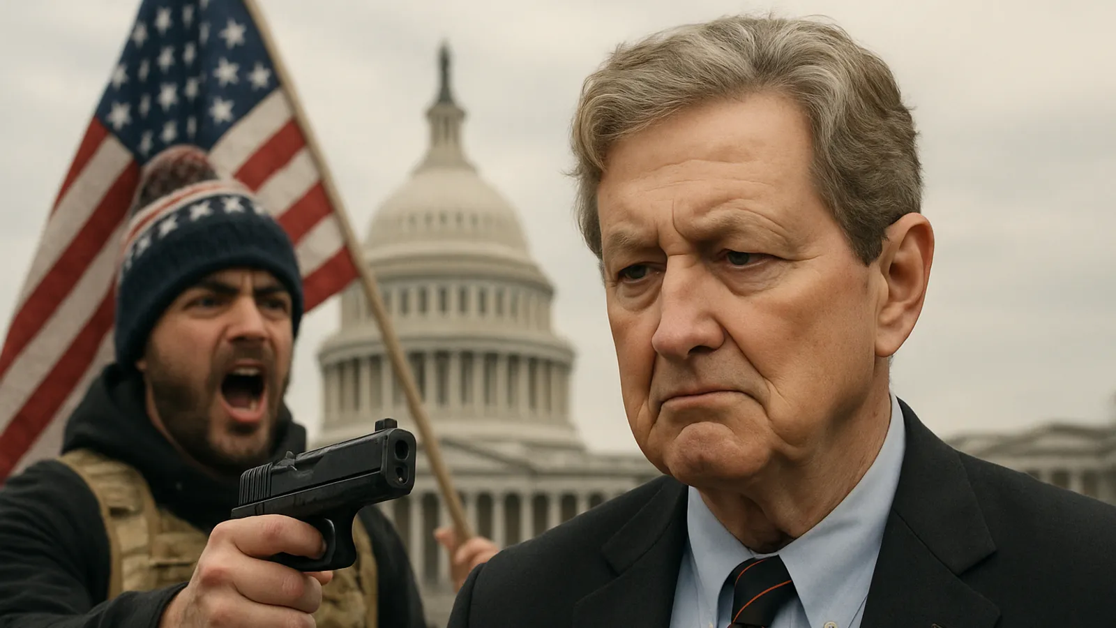 Senator John Kennedy sagt, er würde Randalierer des 6. Januar vom geplanten Anti-Weaponization-Fonds ausschließen.