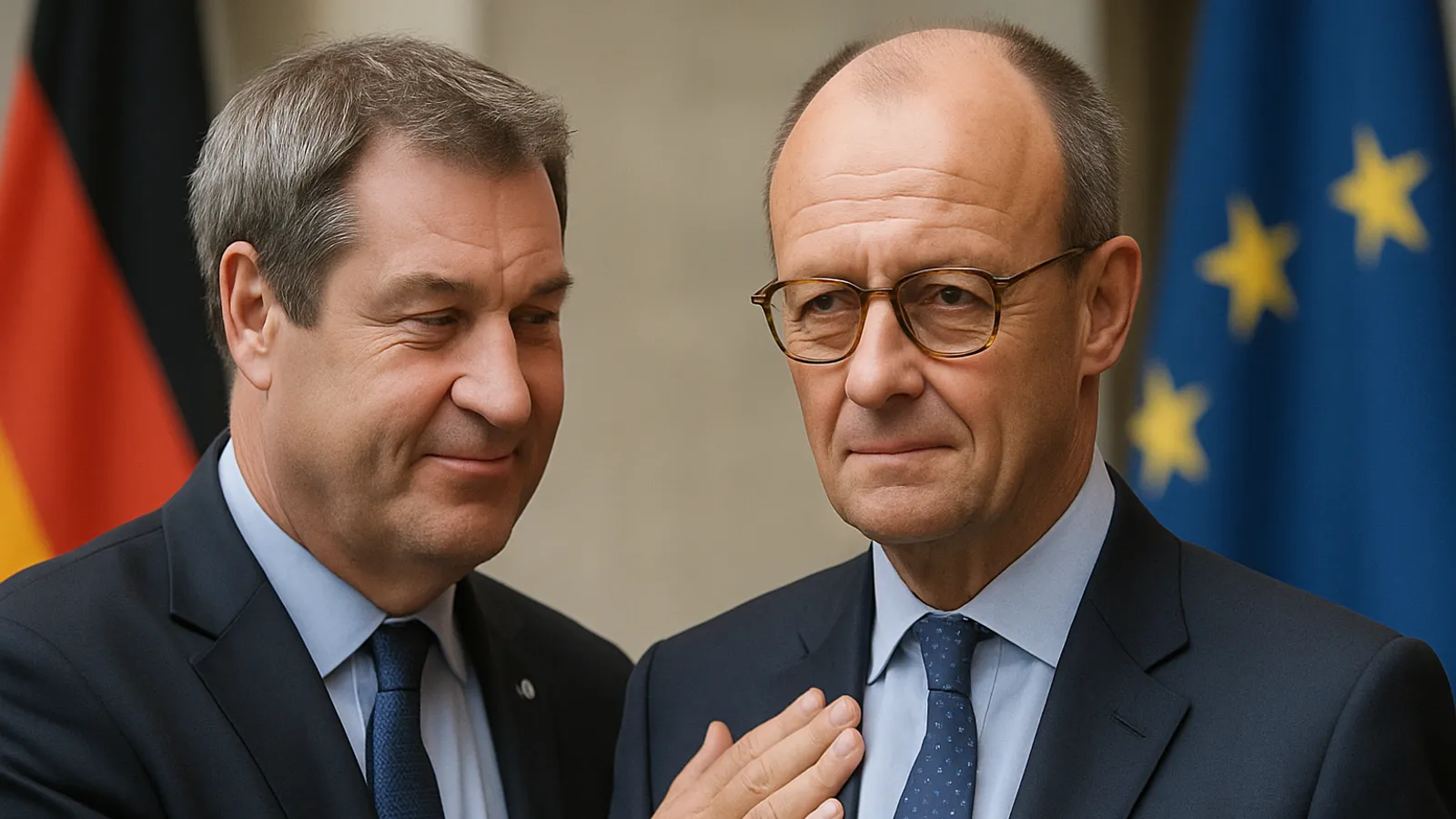Söder lobt Merz als »sehr, sehr stabil und stark«.