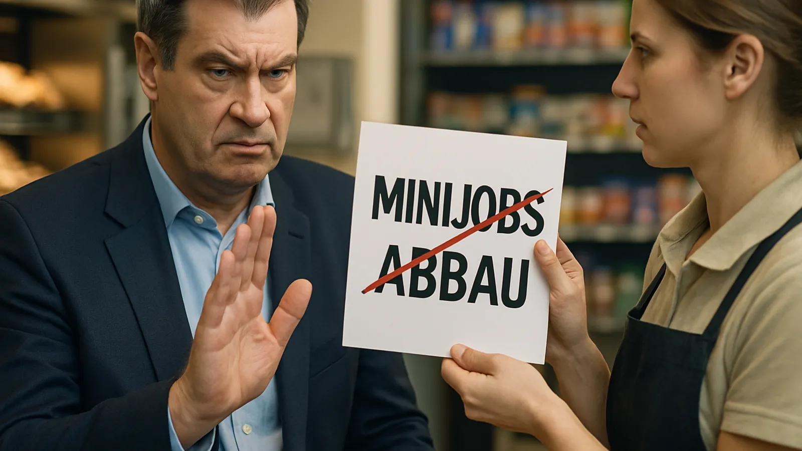 Söder stellt sich gegen die Abschaffung von Minijobs und sagt, dies wäre falsch und würde schaden.