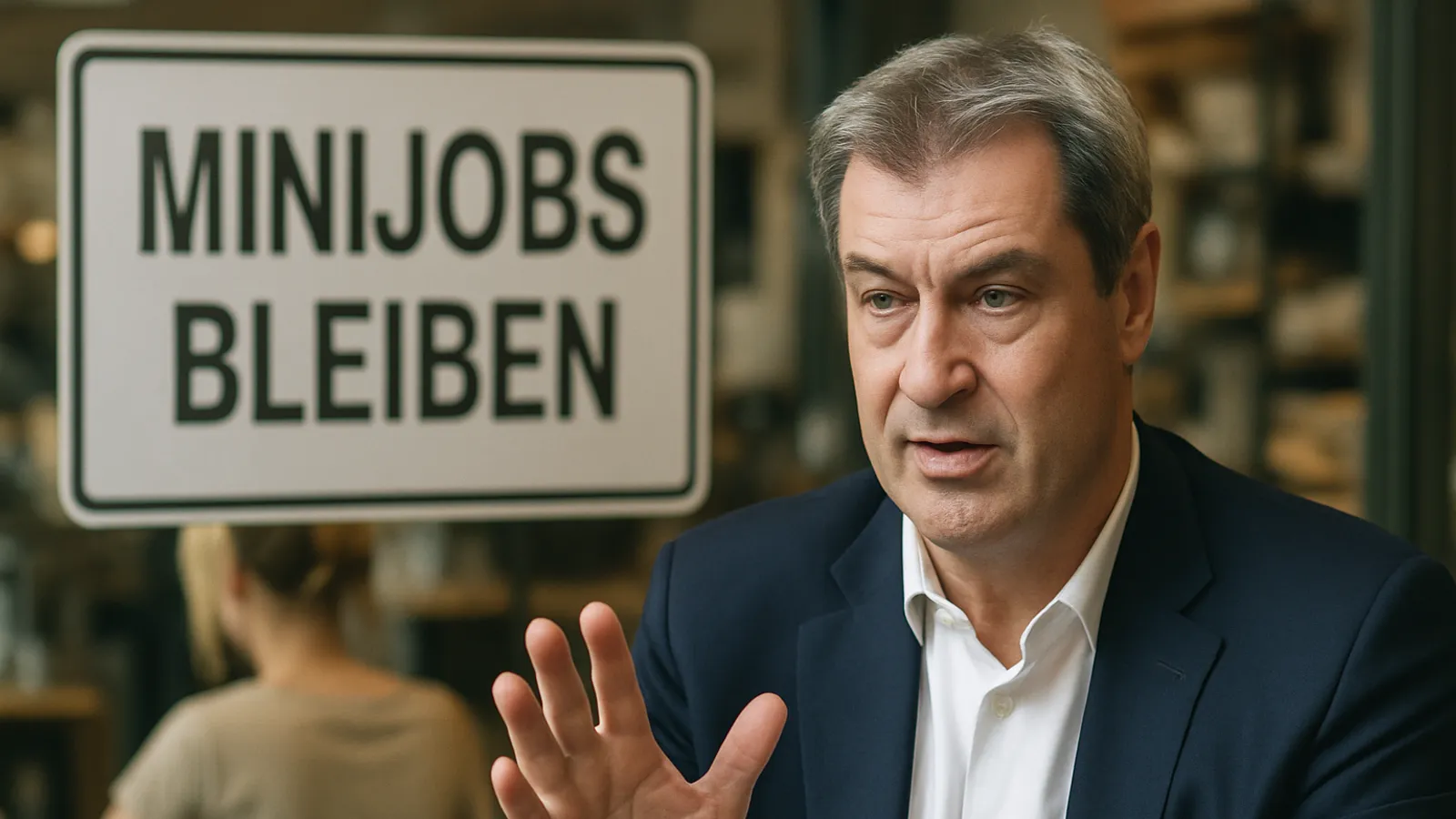 Söder versichert, dass Minijobs bleiben.
