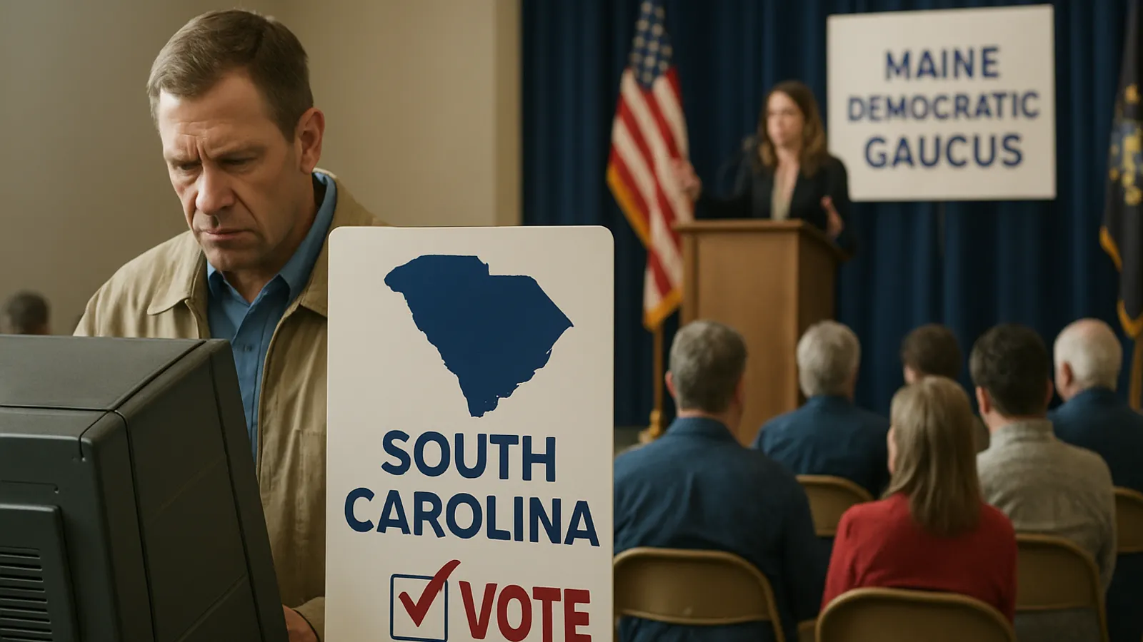 Kommentar: In South Carolina gibt es eine offene Kandidatenwahl, während die Parteiführung in Maine ihre bevorzugte Kandidatin bereits festgelegt habe.