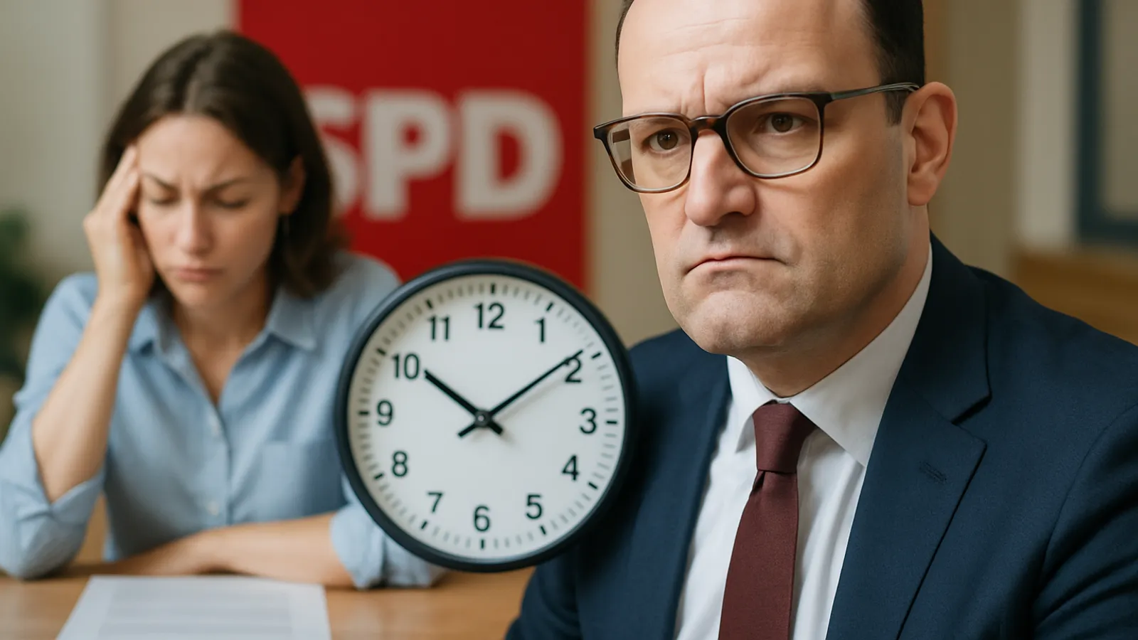 Spahn fordert SPD auf, Vereinbarung zur Arbeitszeit-Reform einzuhalten.