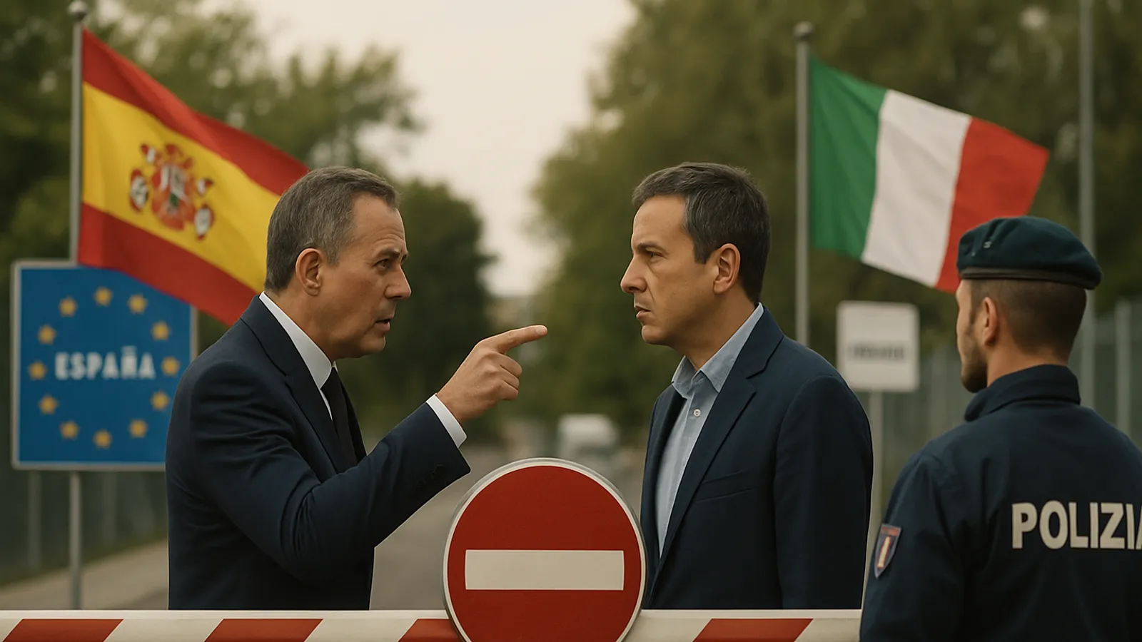 Spanien stellt Italien ein Ultimatum zur Beendigung der Grenzkontrollen.