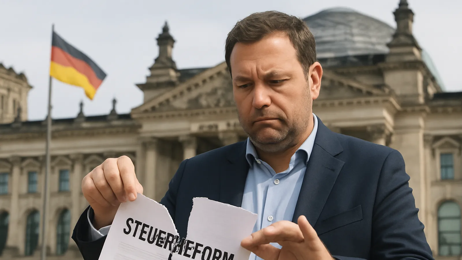 Die Union vermutet, dass Klingbeil die große Steuerreform ausfallen lässt.