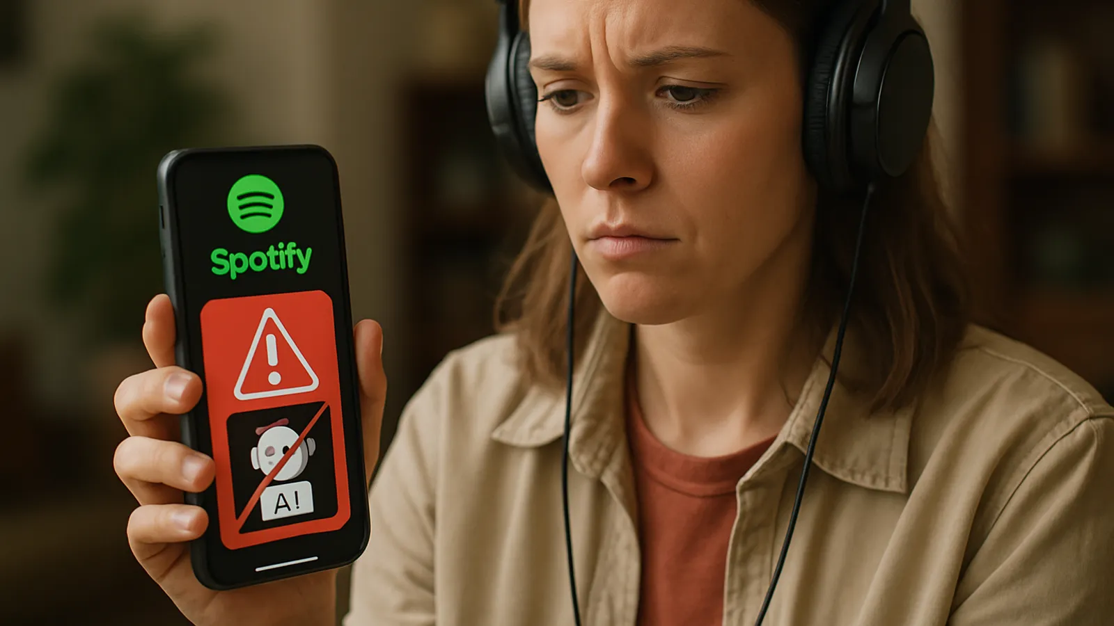 Spotify kennzeichnet KI-Musik und empfiehlt sie nicht.