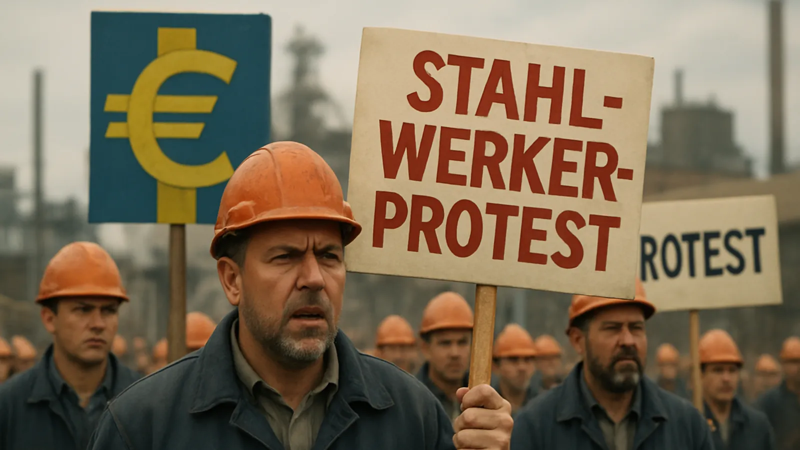 Stahlarbeiter protestieren trotz staatlicher Milliardenhilfen.