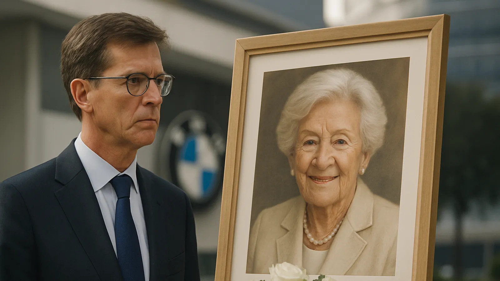 Stefan Quandt ehrt Johanna Quandt zum 100. Geburtstag.