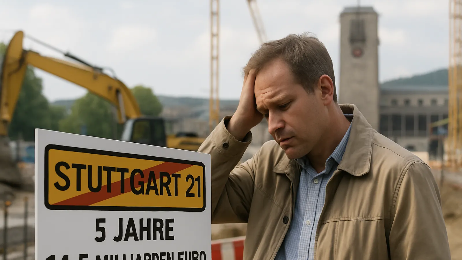 Stuttgart 21 dauert 5 Jahre länger und kostet 14,5 Milliarden Euro.