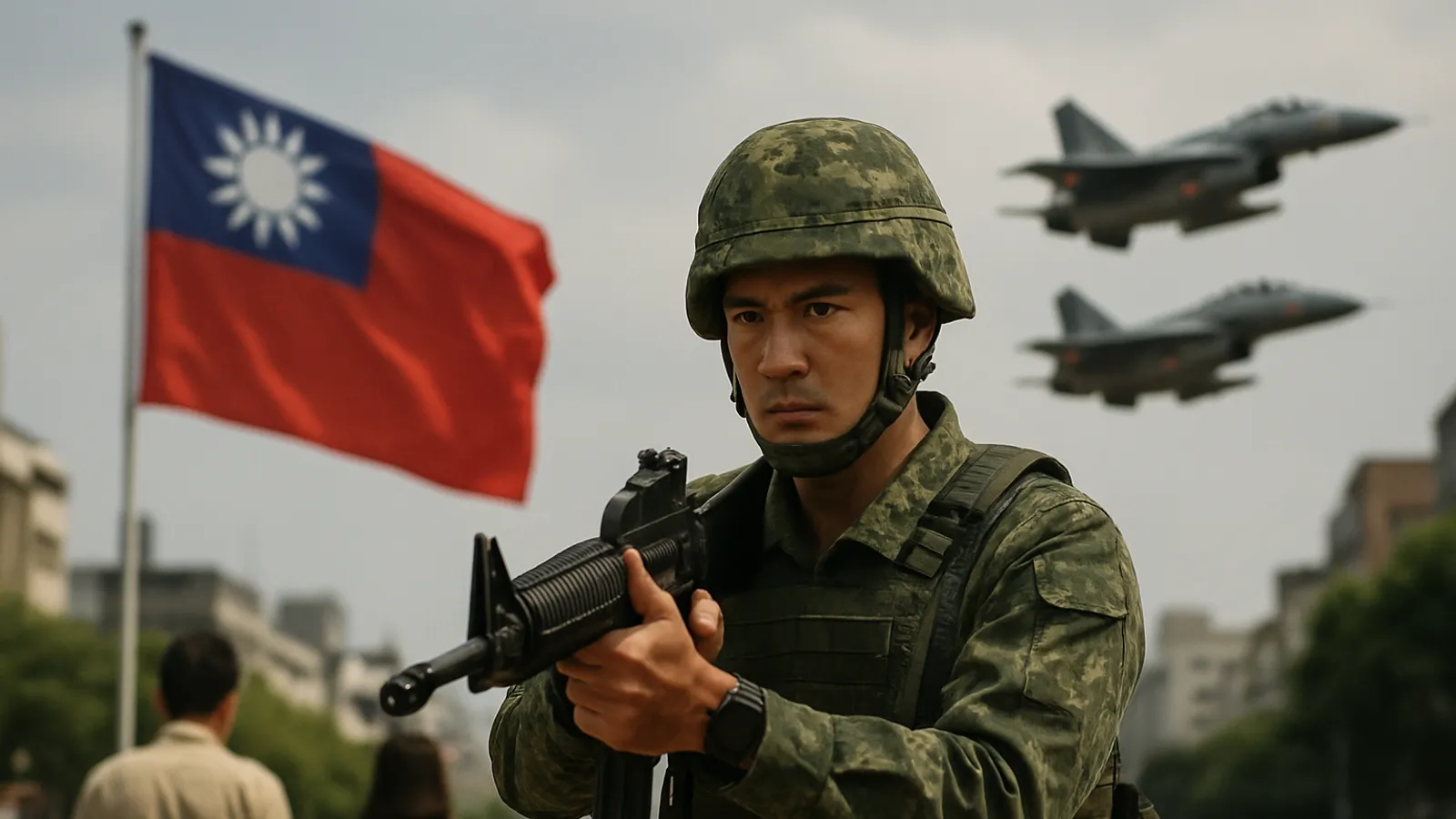 Taiwan übt Kampfbereitschaft für den Fall eines chinesischen Angriffs.