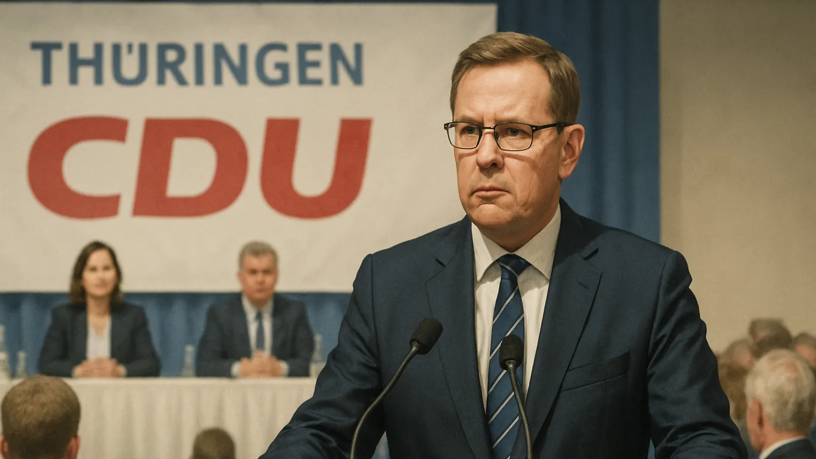 Thüringen - Landesparteitag der CDU - Ministerpräsident Voigt kandidiert heute erneut für Parteivorsitz