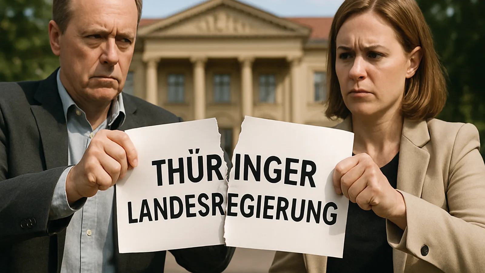 Two BSW lawmakers no longer back the Thuringian government.