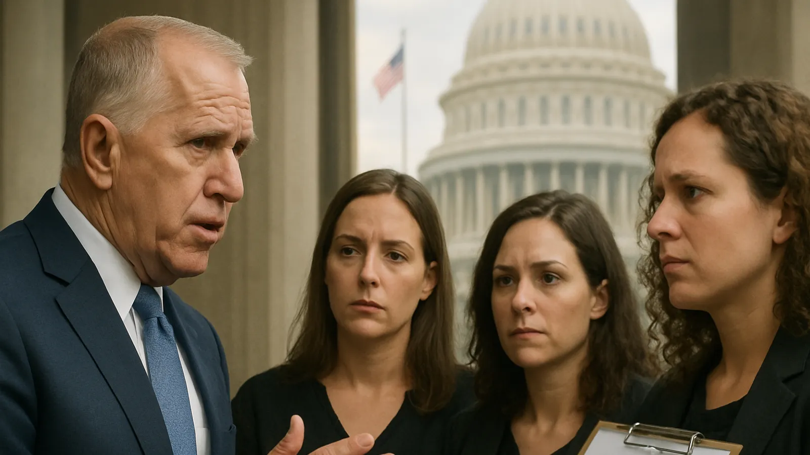 Tillis sagt, dass er die Nominierung von Blanche nicht unterstützen wird, es sei denn, er trifft sich mit Epstein-Überlebenden.