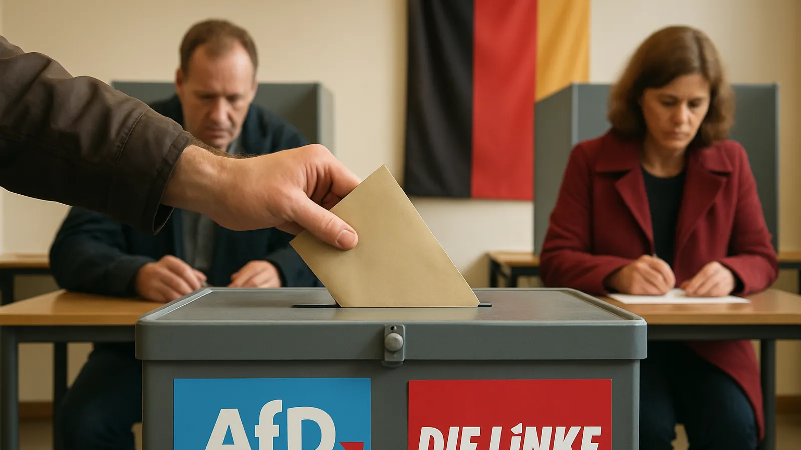 „Trendbarometer“: AfD und Linke bei den Ost-Wählern auf Platz eins und zwei - WELT