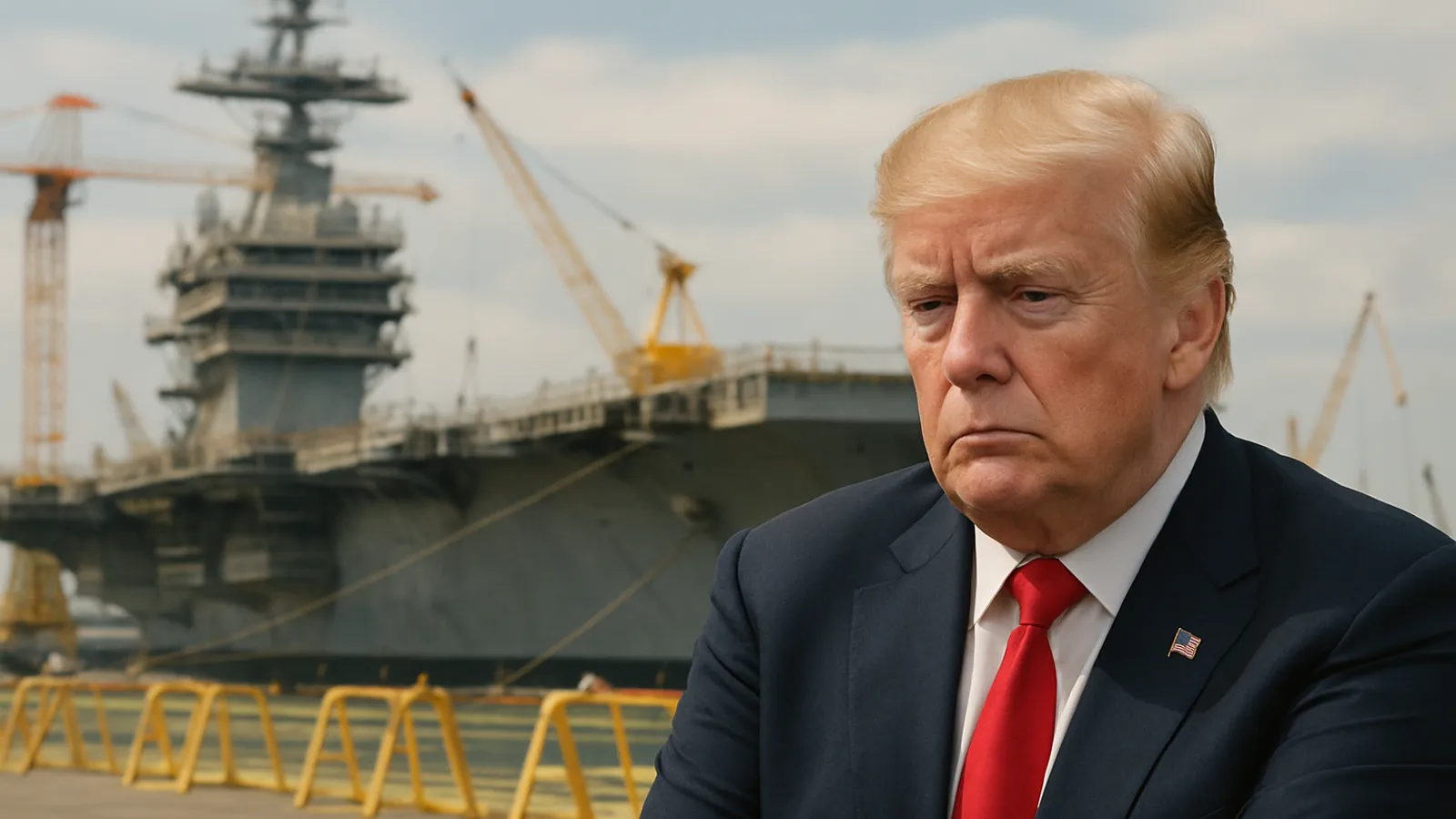 Trump risks billions in added costs and delays with aircraft carrier redesign.