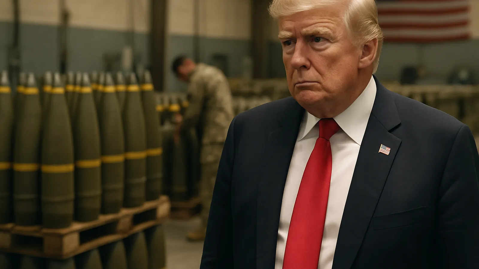Trump bestreitet, dass die USA bei wichtigen Munitionen im Krieg mit Iran in Schwierigkeiten sind.