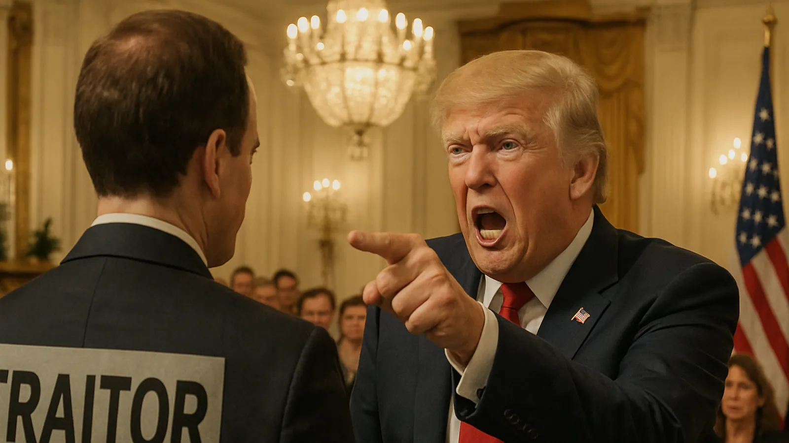 Trump bezeichnet Gegner des White-House-Ballsaals als „Verräter“ nach Antrag an den Supreme Court.