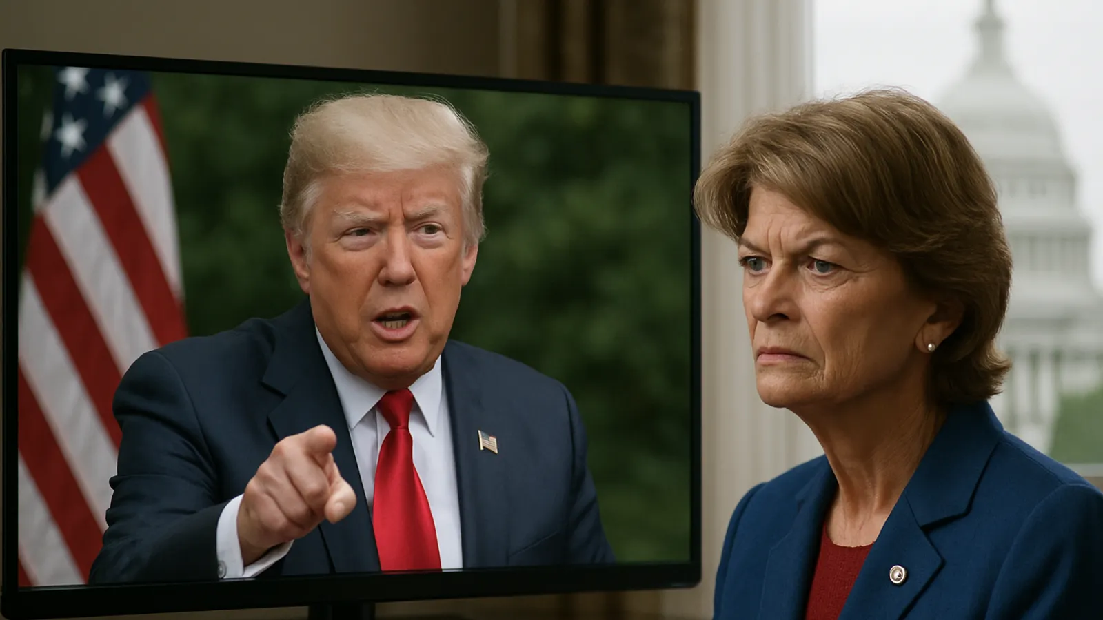 Trump hat ein Video veröffentlicht, das sich gegen Lisa Murkowski wegen ihrer Stimme gegen die Bestätigung von Todd Blanche richtet.