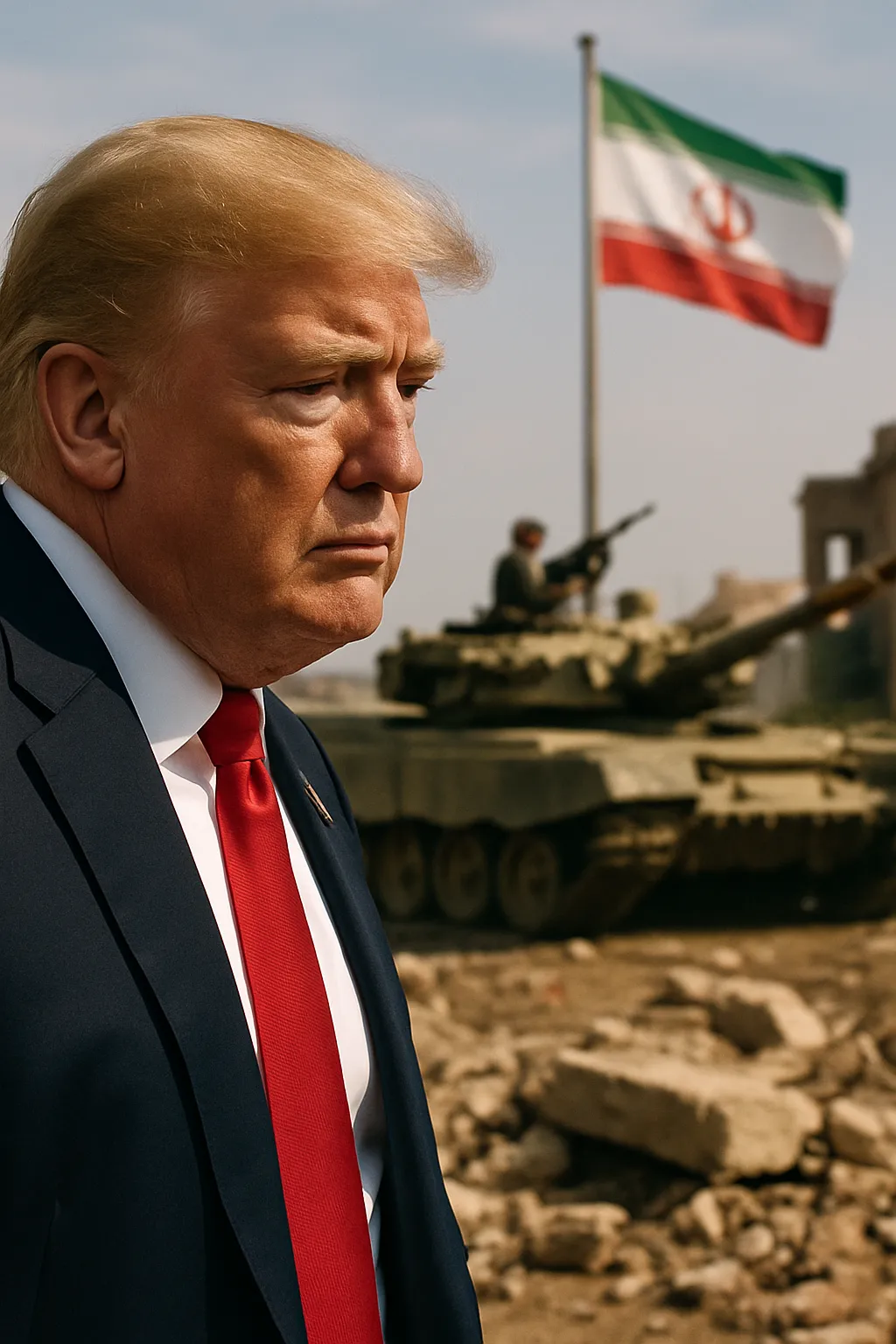 Trump ist in einem Iran-Krieg verstrickt und steht unter Druck.