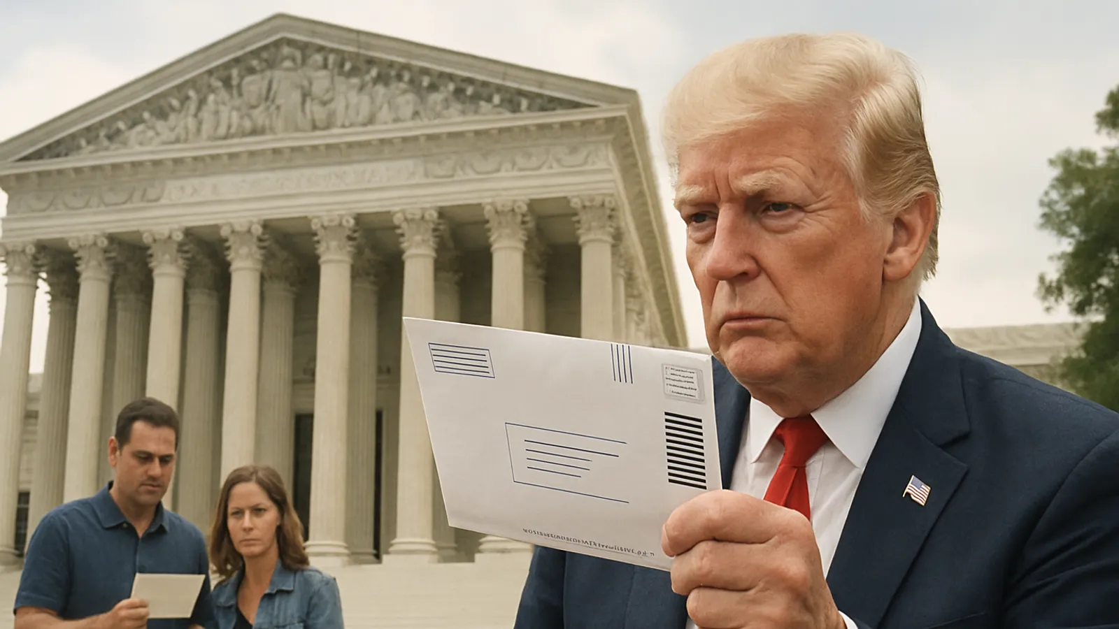 Trump kämpft vor dem Supreme Court um neue Beschränkungen für die Briefwahl.