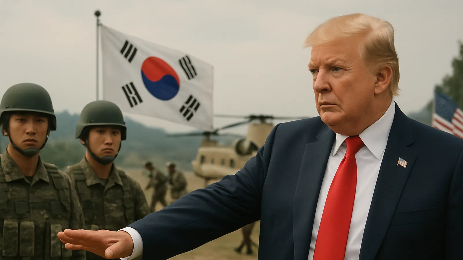 Trump ordnet an, die Militärübungen mit Südkorea erheblich zu reduzieren.