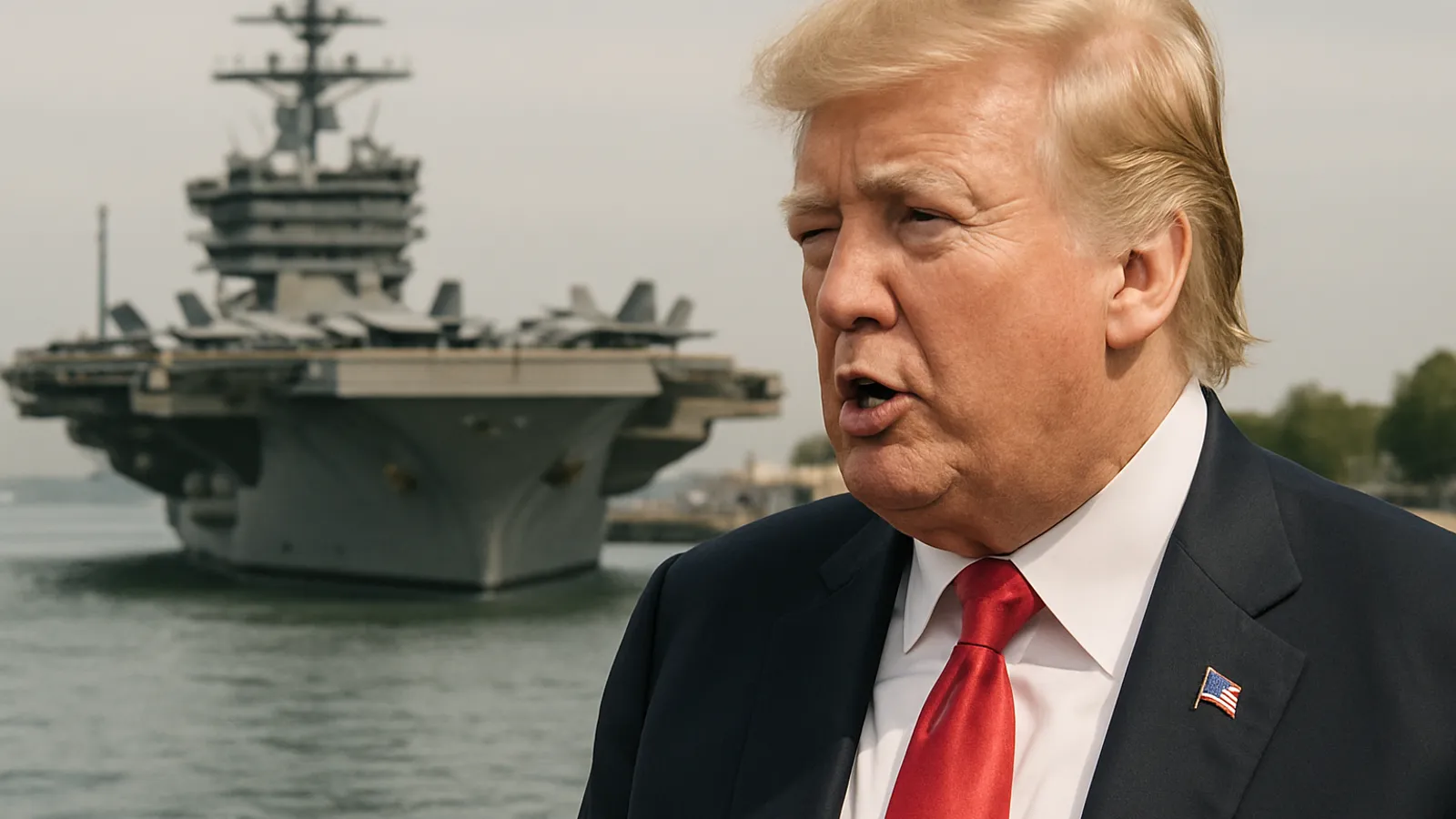 Trump sagt, die USS Lincoln-Stationierung sei "nicht annähernd lang genug".