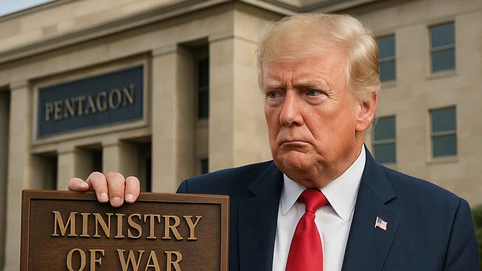 Trump will Pentagon in „Kriegsministerium“ umbenennen lassen.