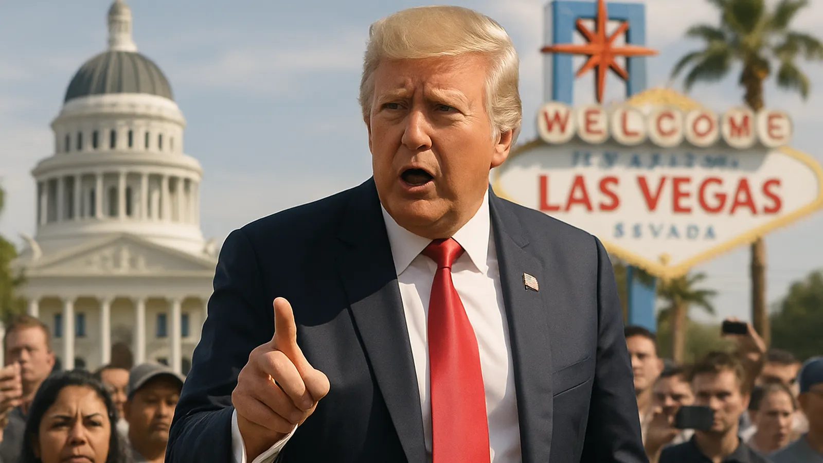 Trump wird Kalifornien und Nevada im Rahmen einer Wirtschaftstour besuchen.