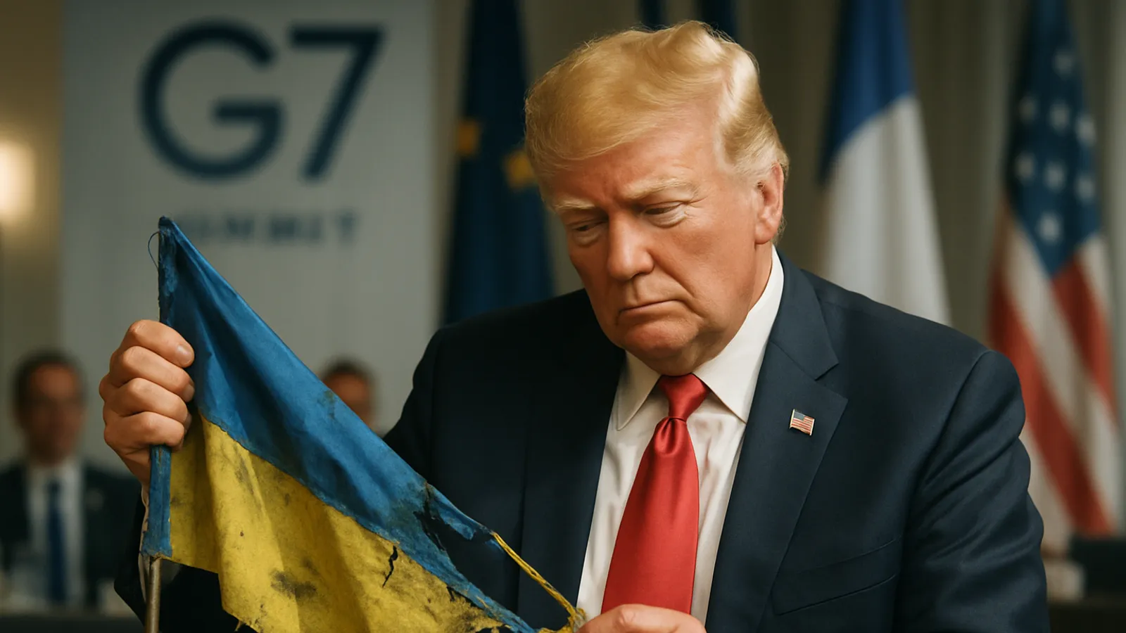 Trump zeigt sich beim G7-Gipfel offen für eine neue Ukraine-Politik.