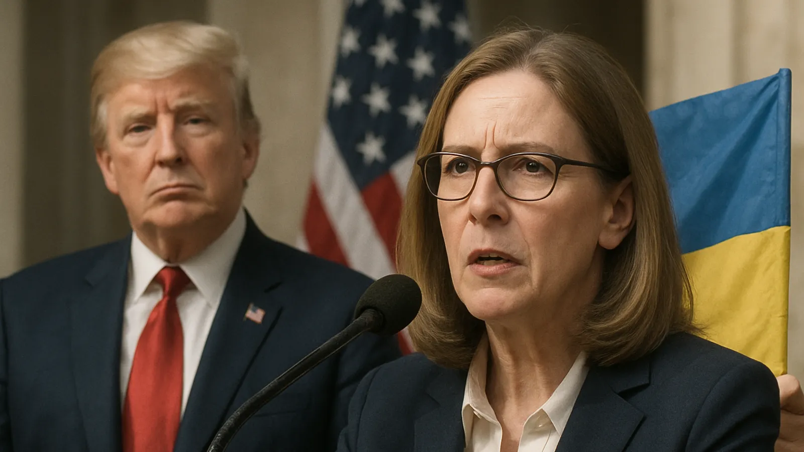 Trumps Geheimdienstchefin verbreitet Desinformation über die Ukraine.