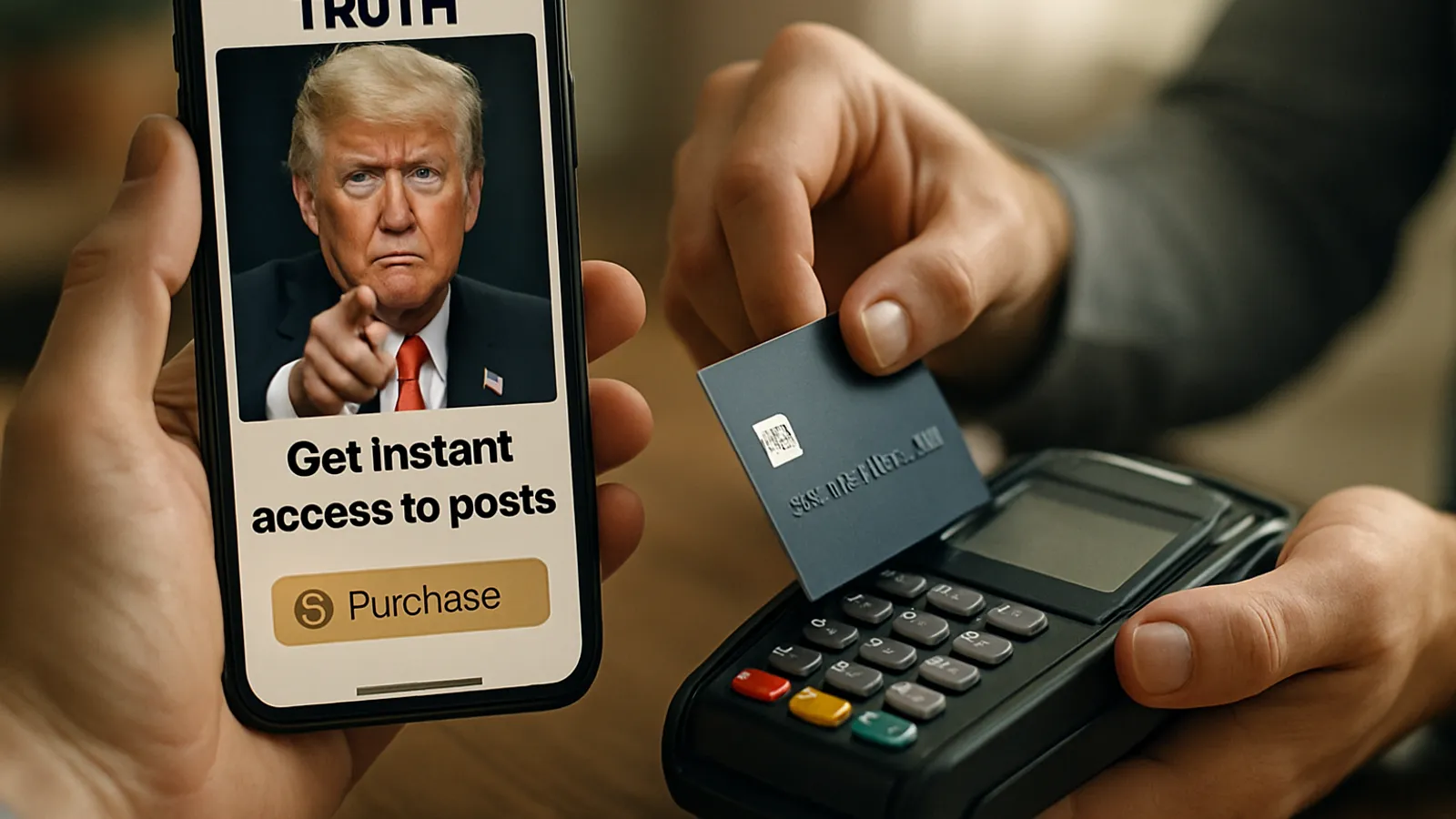 Truth Social will Wall-Street-Firmen schnelleren Zugriff auf Beiträge ermöglichen.