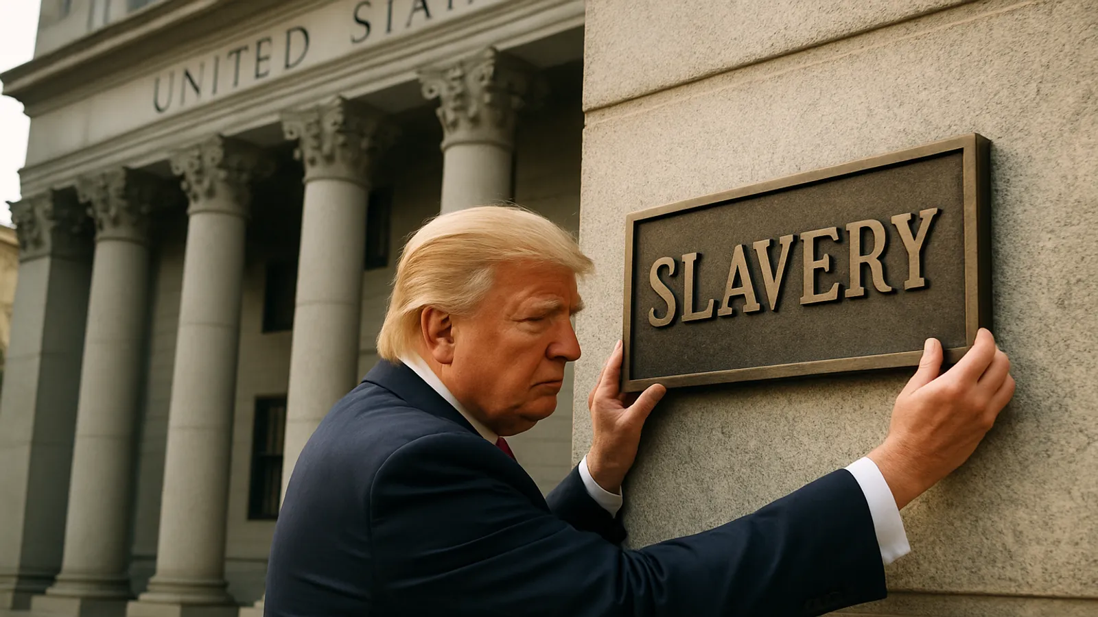 US-Gericht verlangt Wiederherstellung von Sklaverei-Tafeln durch Trump-Regierung.