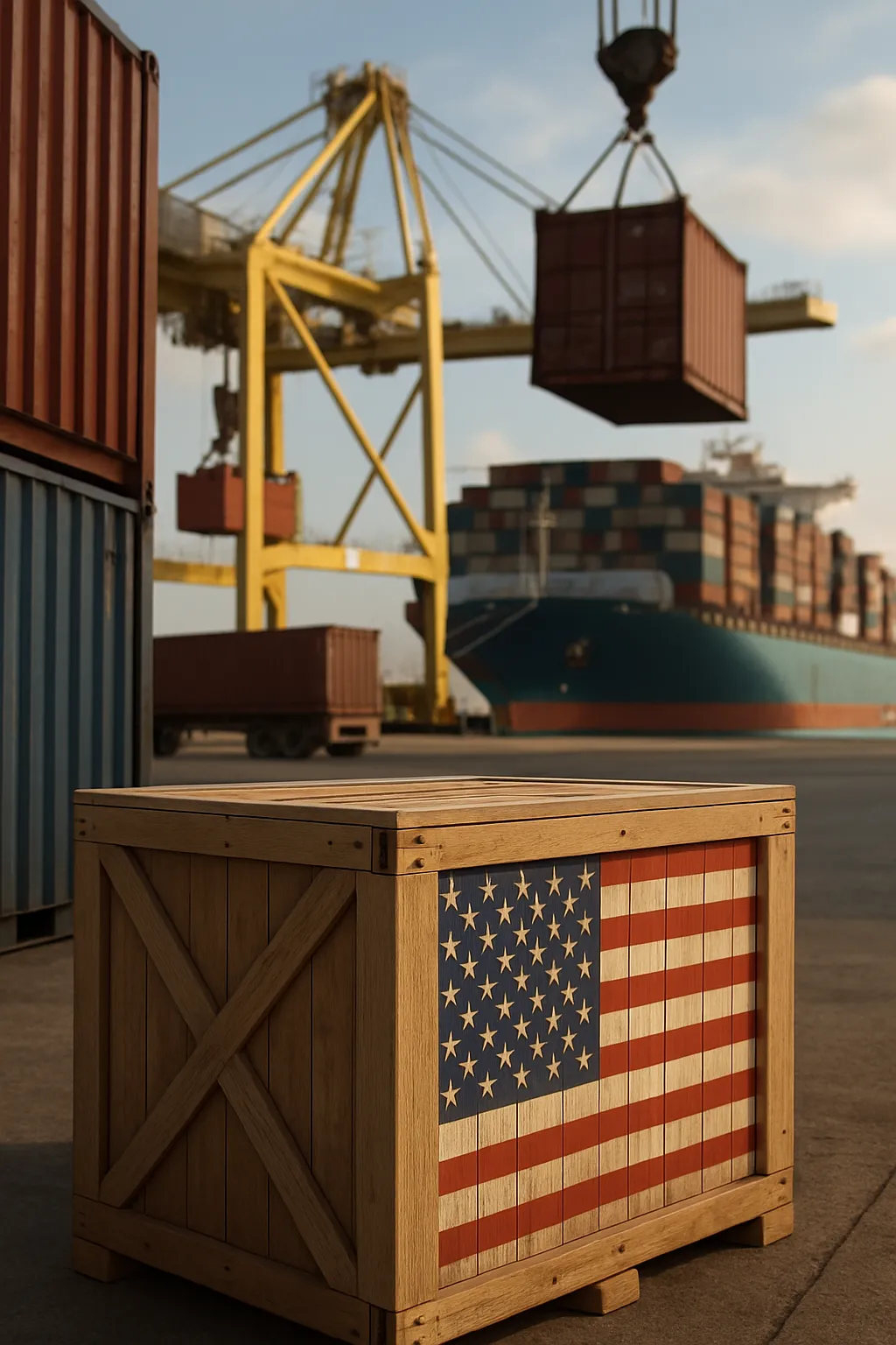 US-Handelsdefizit sinkt durch Exporte in Rekordhöhe auf 55,9 Mrd. Dollar.
