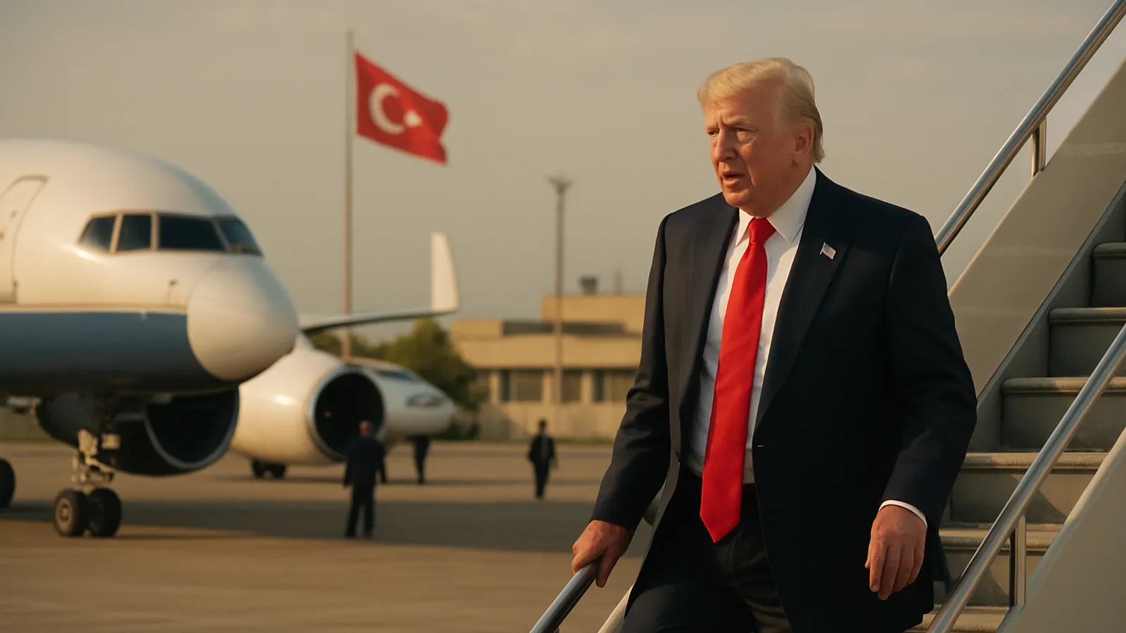 Trump bestätigt heimlichen Flugzeugwechsel in Ankara.