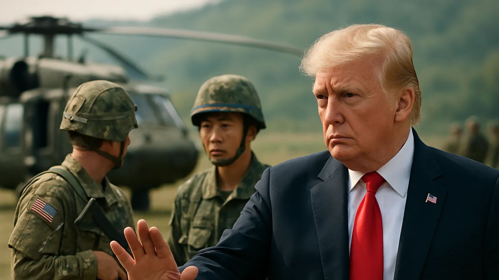 US-Präsident Trump bremst gemeinsames Manöver mit Südkorea aus.