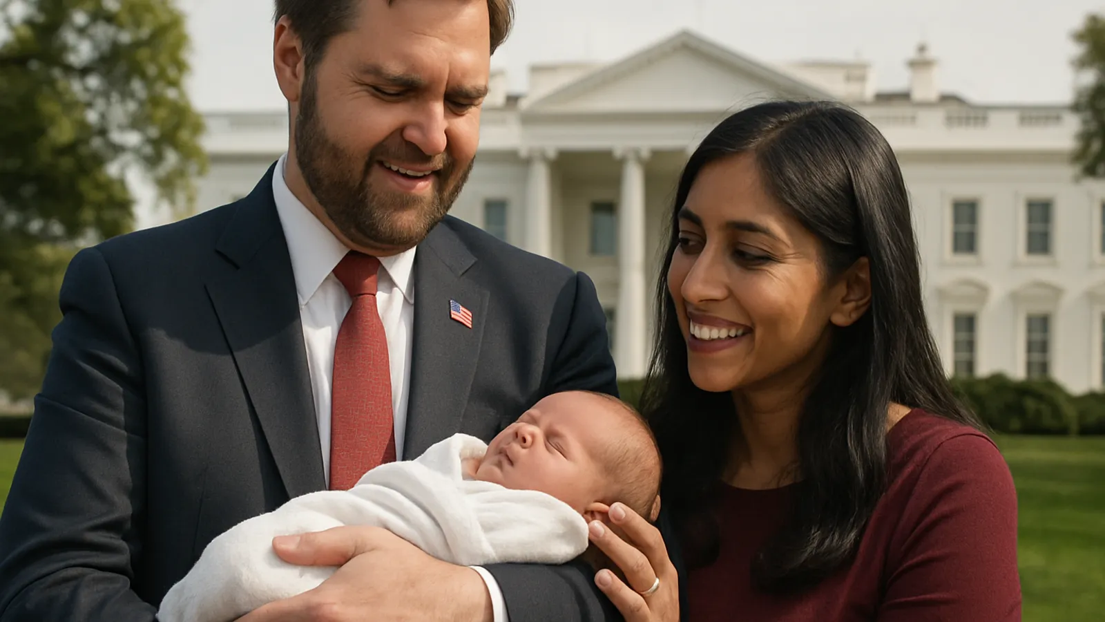 US-Vizepräsident JD Vance und seine Frau Usha sind zum vierten Mal Eltern geworden.