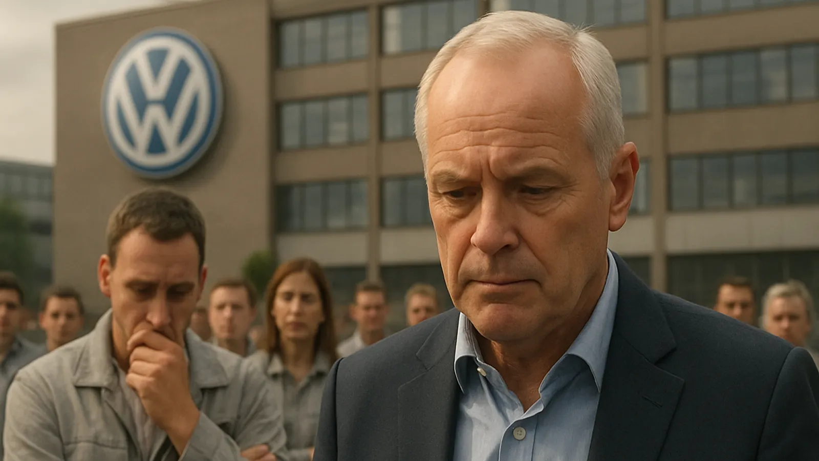 Volkswagen-Chef droht intern erstmals mit Abbau Zehntausender Stellen.