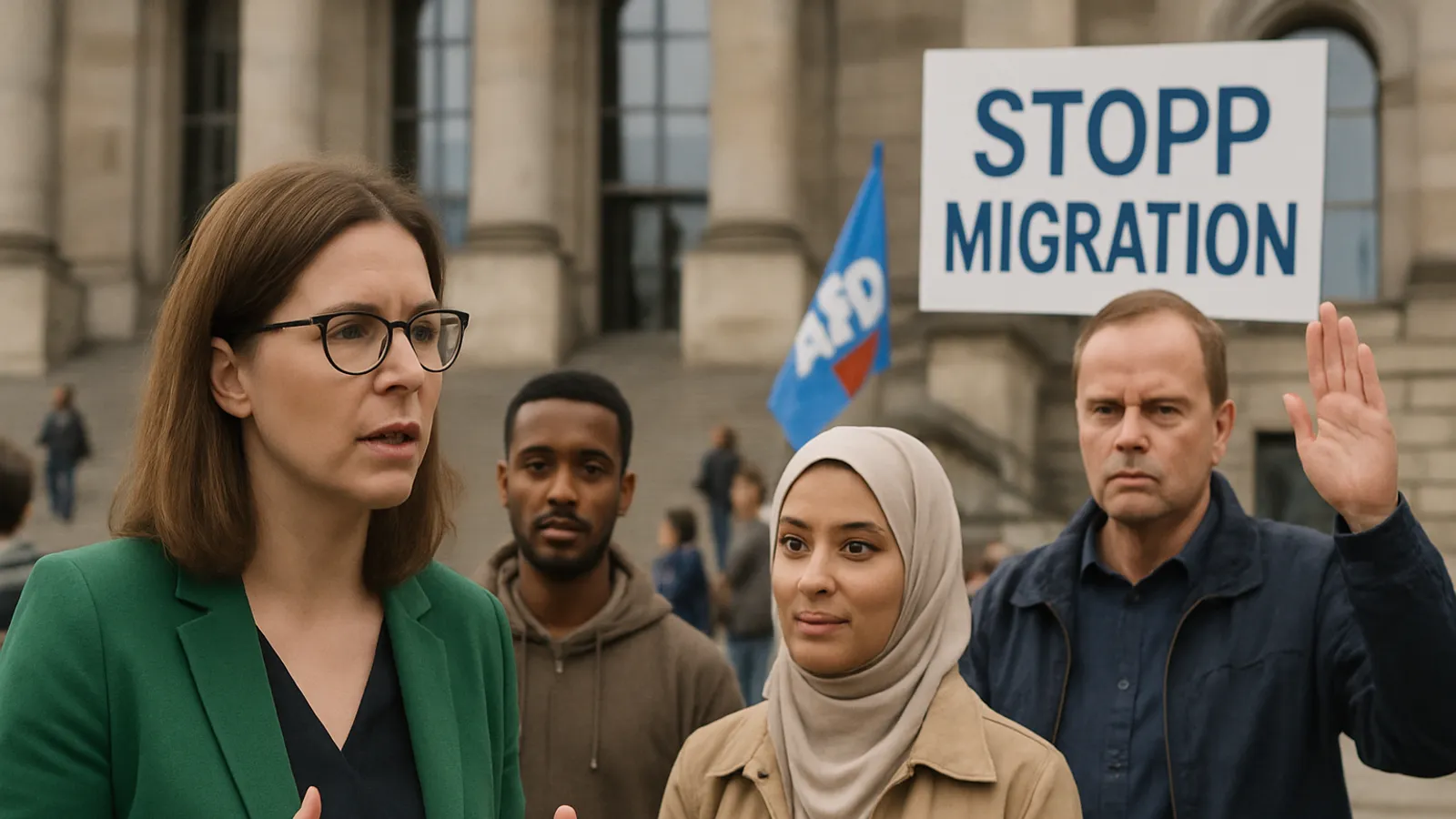 Vor Landtagswahl - Grünen-Spitzenkandidatin in Sachsen-Anhalt betont positive Auswirkungen von Migration - AfD fordert Kehrtwende