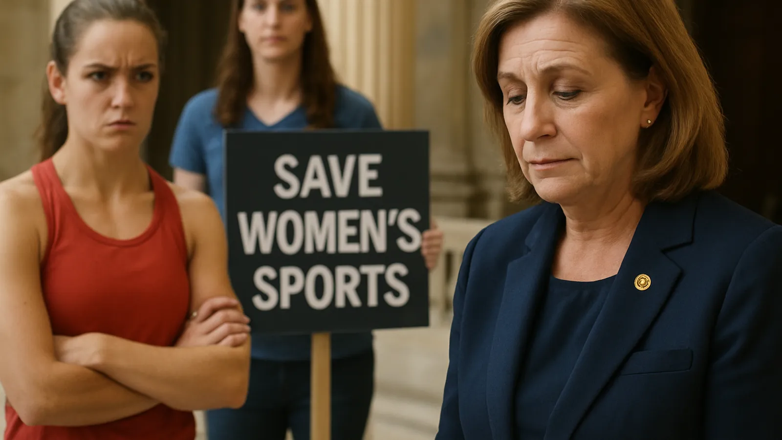 Mehrere wahlpolitisch gefährdete Demokraten stimmten für eine Frauensport-Regelung, nachdem sie ähnliche Vorlagen zuvor abgelehnt hatten.