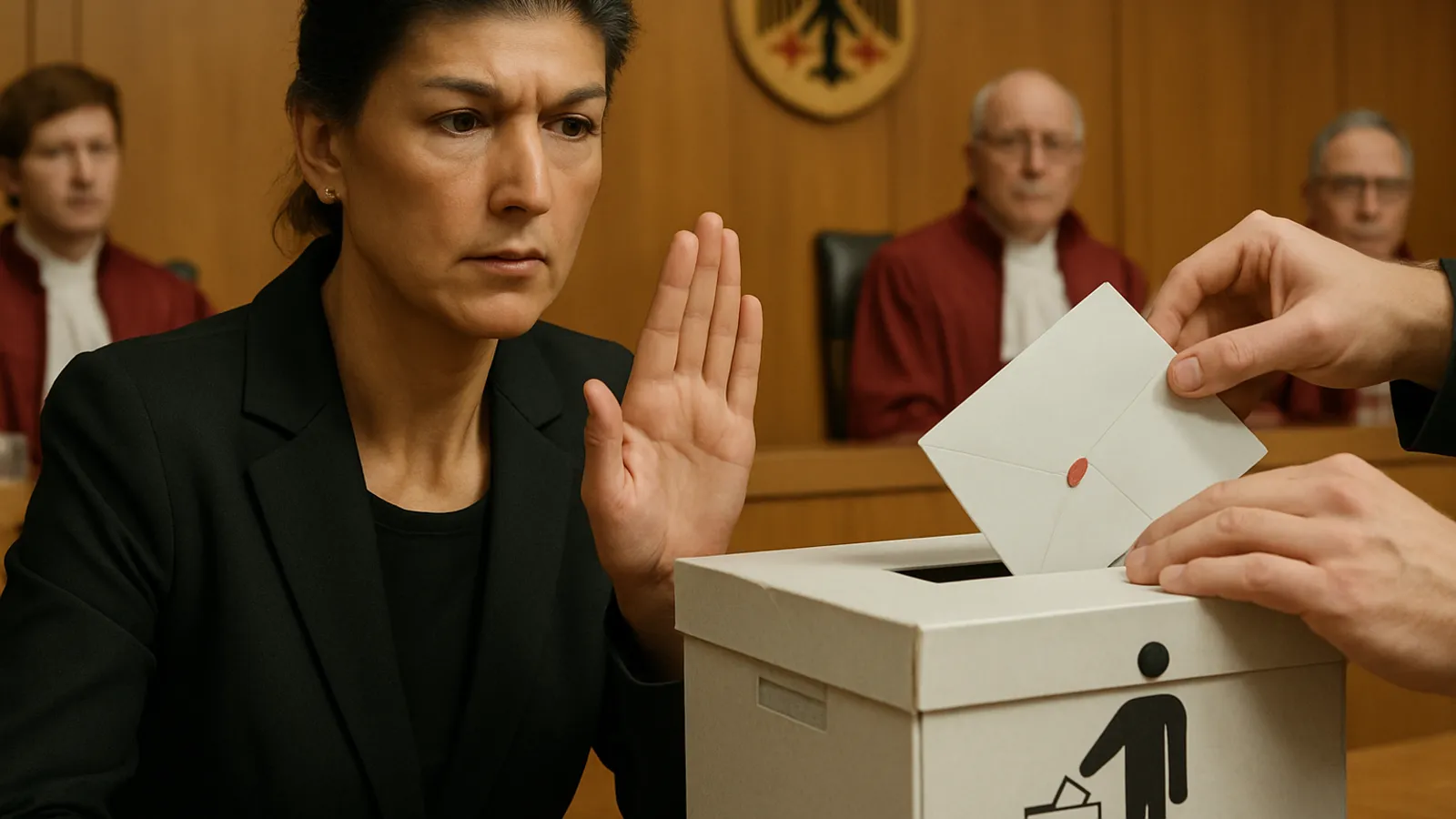 Wagenknecht warnt das Bundesverfassungsgericht vor einer Abweisung der Klage auf Neuauszählung.