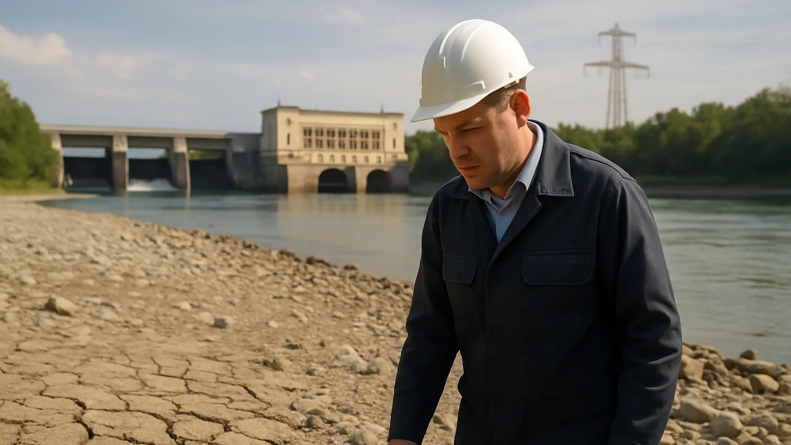 Wassermangel an der Donau bedroht die Stromproduktion in Mitteleuropa.