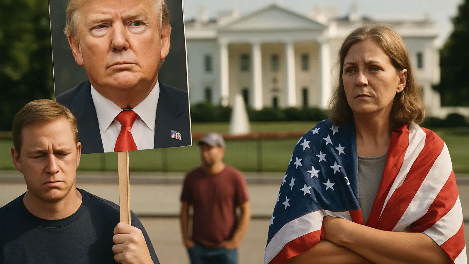 Laut einer Zogby-Umfrage ist weniger als ein Drittel der befragten US-Wähler stolz darauf, dass Trump Präsident ist.