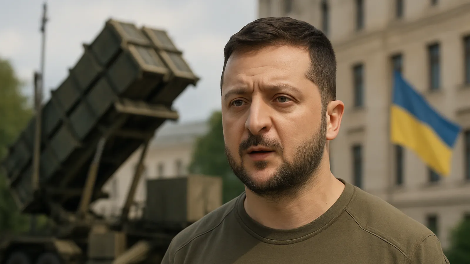 Ukrainian President Volodymyr Zelenskyy presses for Patriot air-defense missiles.