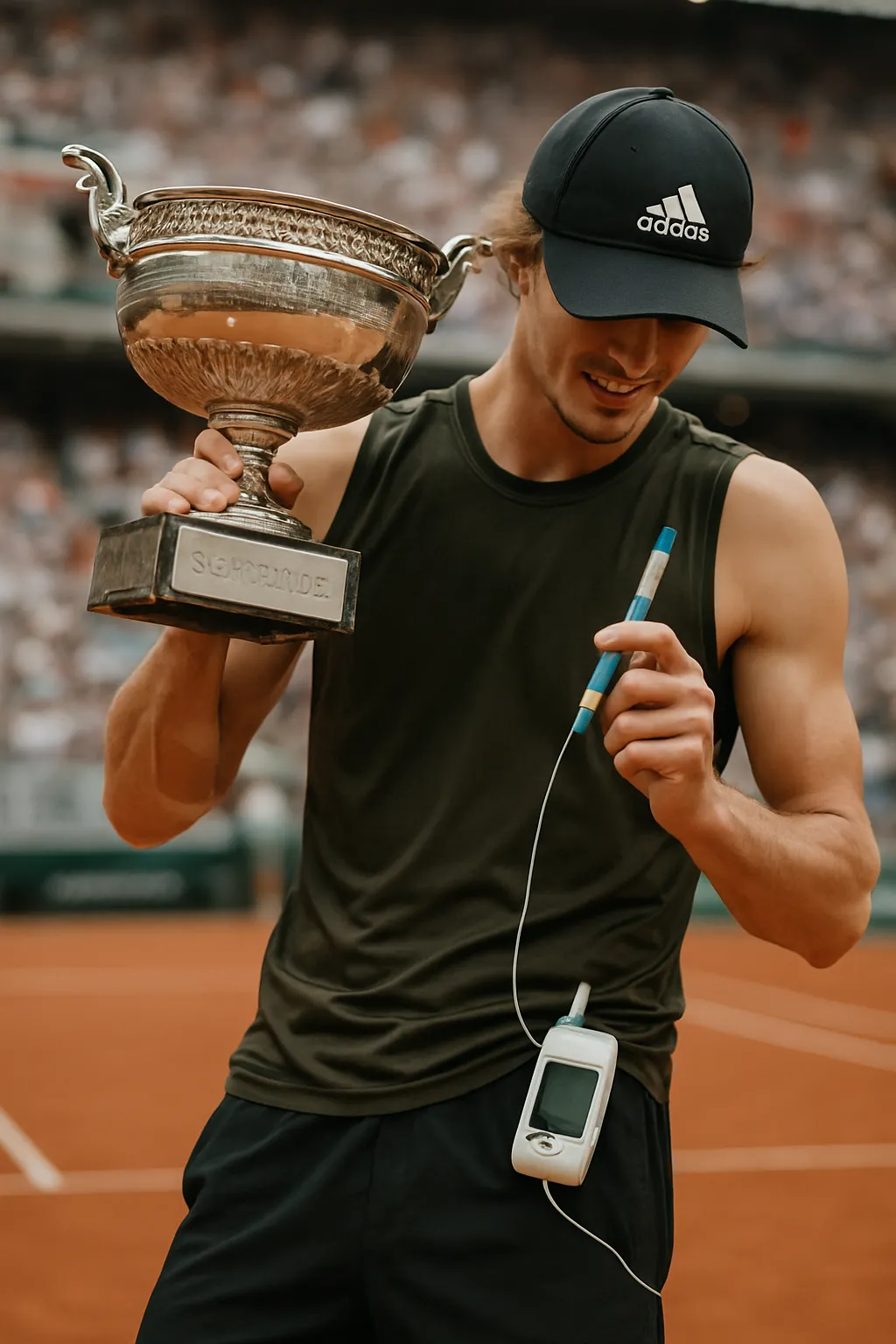 Zverev gewann als erster Diabetiker den Grand Slam bei den French Open.